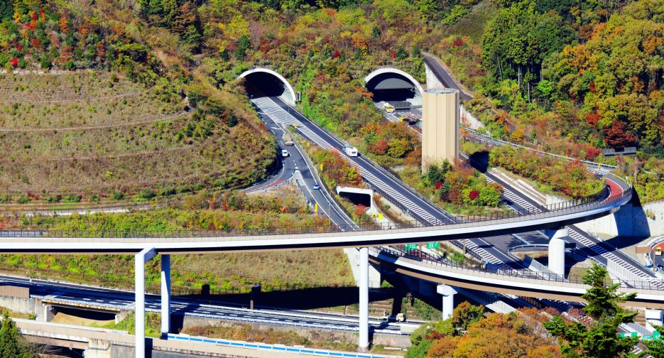 Tunnel at mountain